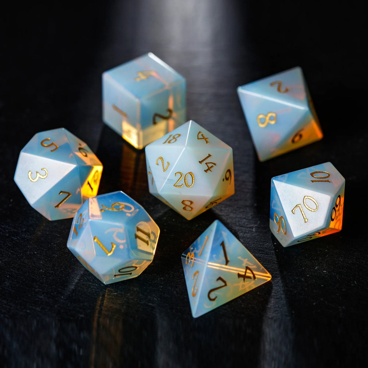 Opalite Gemstone Dice