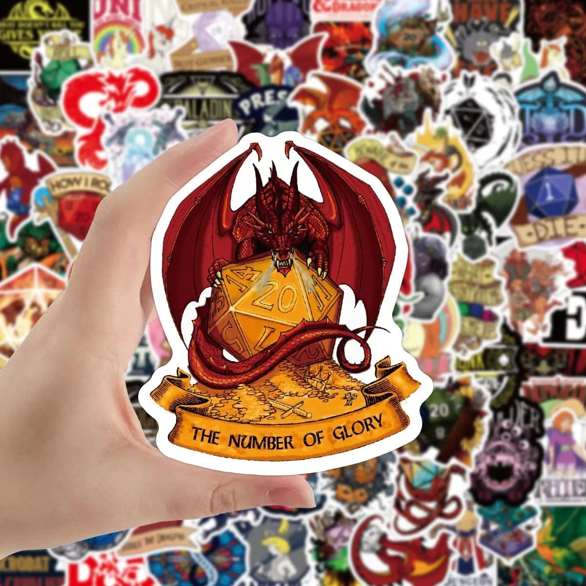 50 PCS Fantasy Tabletop RPG Stickers