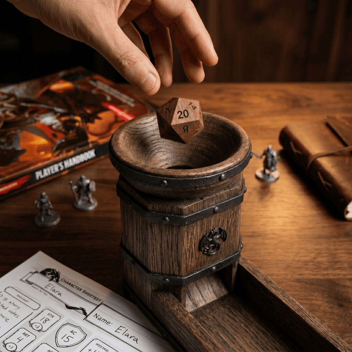 Rosewood - Wood Dice Set