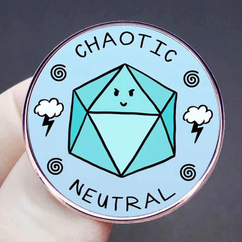 Chaotic Neutral Dice Badge