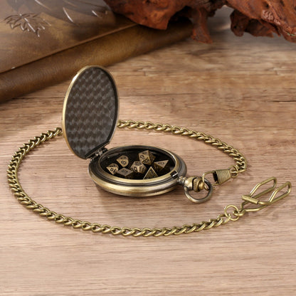 Steampunk Pocket Watch Dice Set