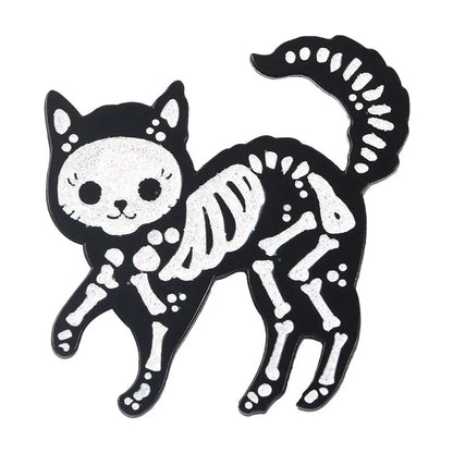 Halloween skull pin