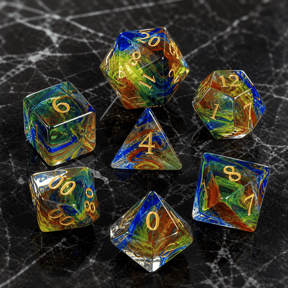 Astral Torrent - Gemstone Dice Set