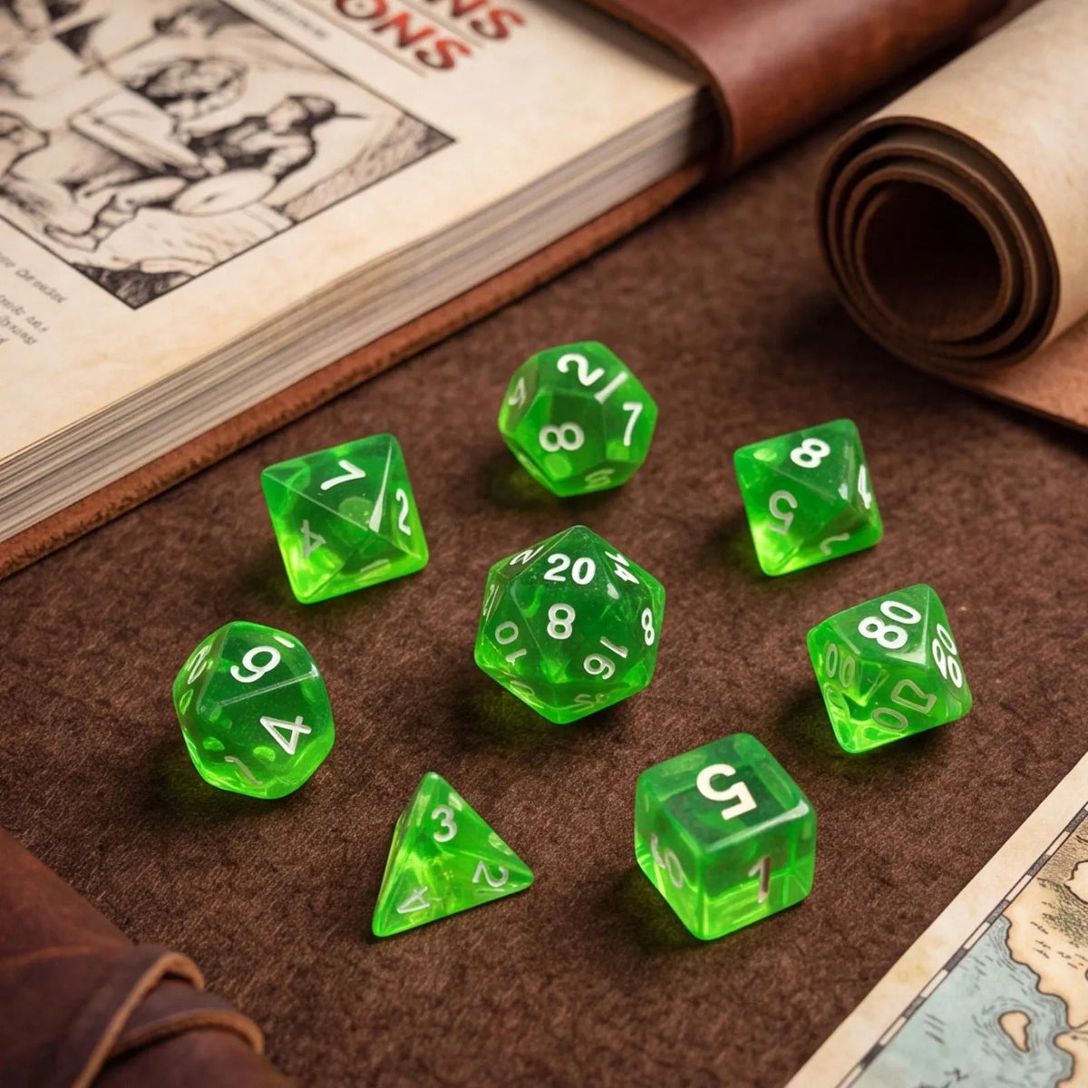 Green Dice Set