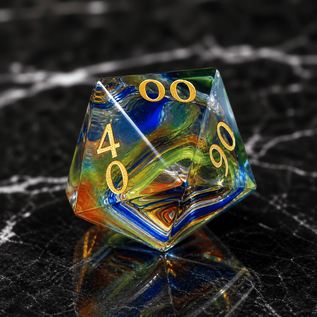 Astral Torrent - Gemstone Dice Set