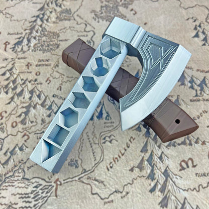 Dwarf Mithril Battle Axe Dice Holder + Give away a Mystery Dice Set (Random Color)