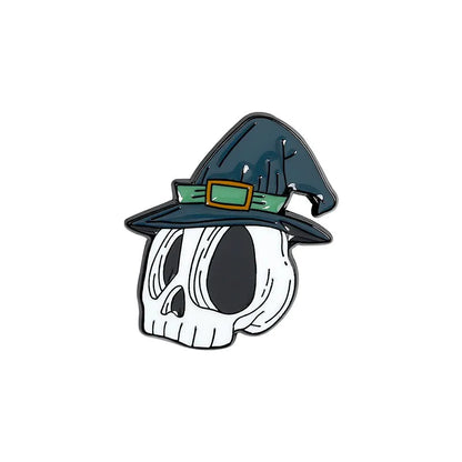 Halloween skull pin
