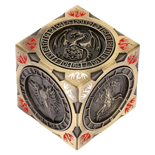 Dragon Arrow Six-Sided Fantasy Tabletop RPG Spinner Dice