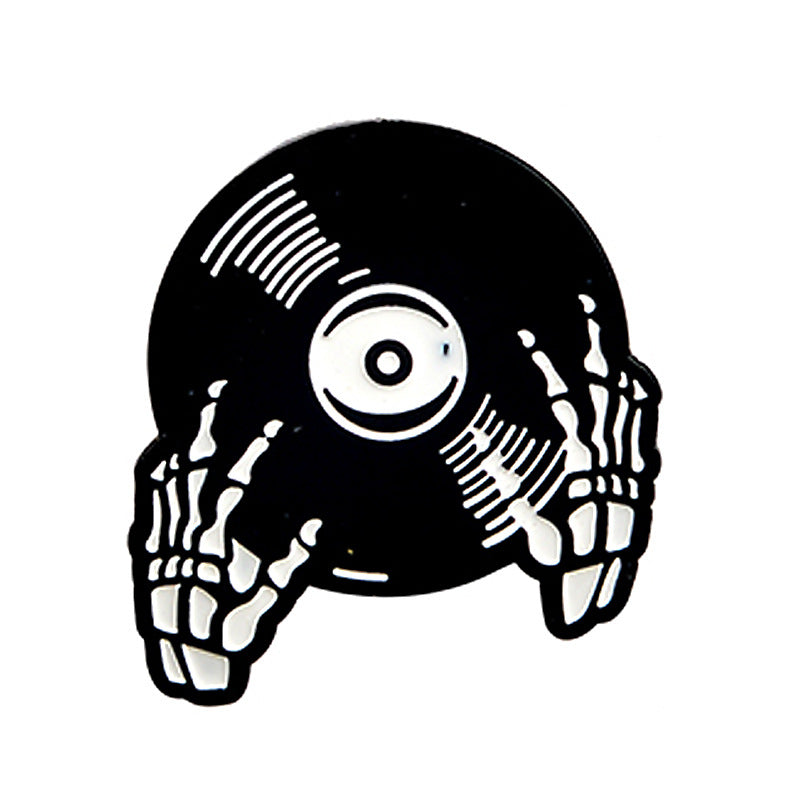 Record Brooch Pin