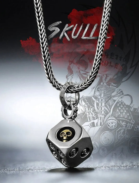 Skull dice necklace
