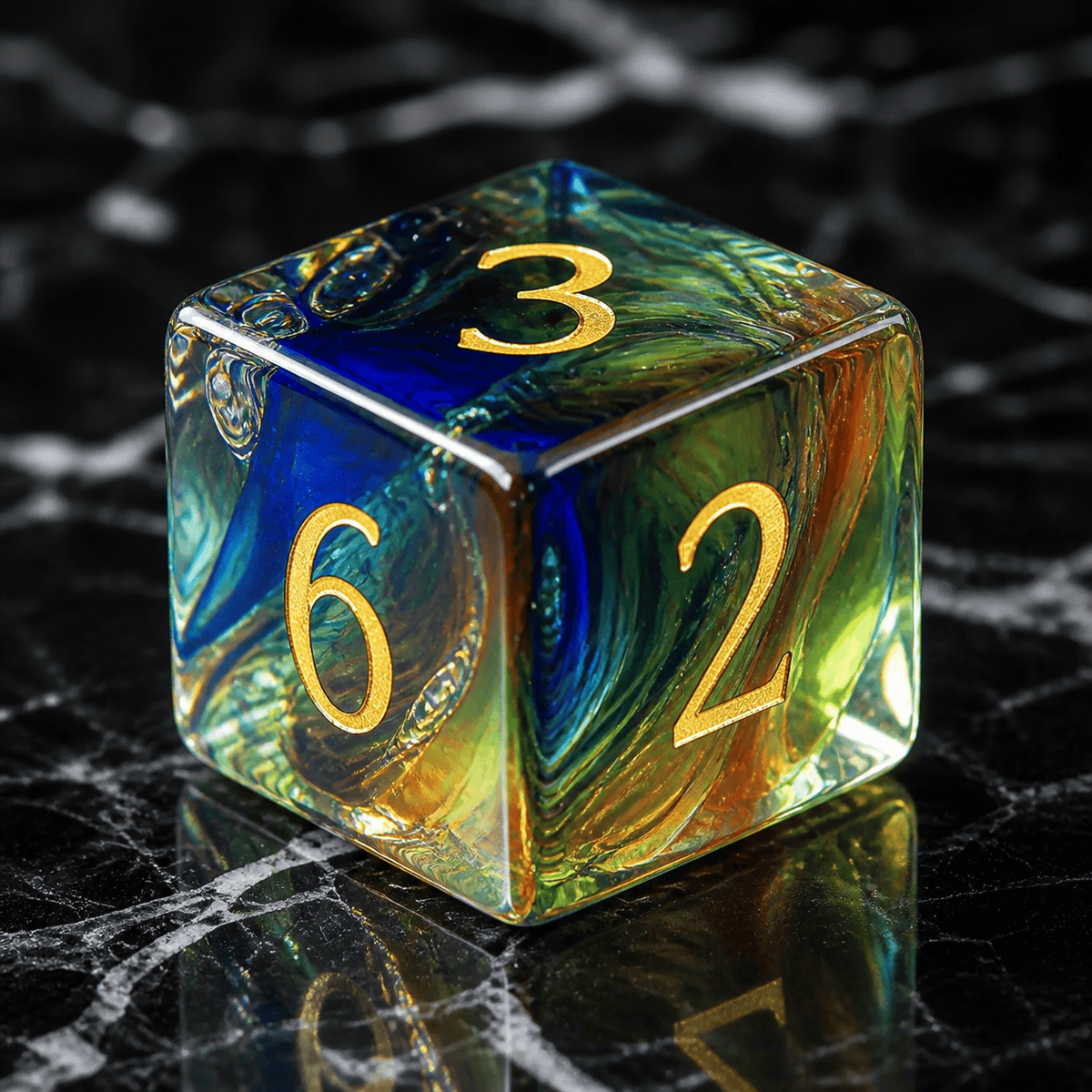 Astral Torrent - Gemstone Dice Set
