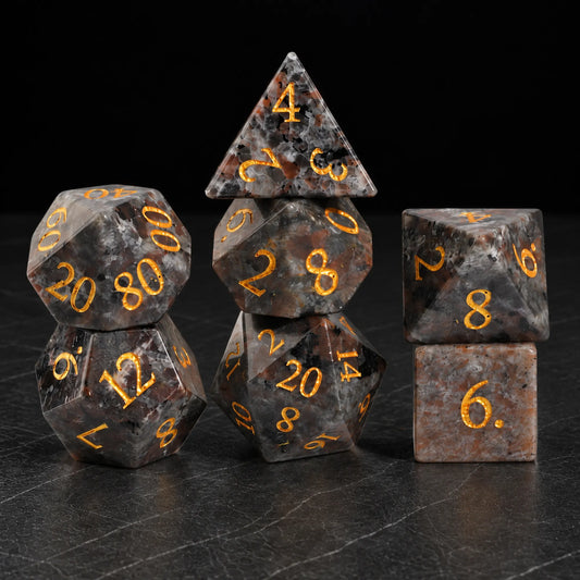 Cinder Mosaic - Gemstone Dice Set
