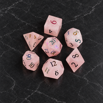 Prismrose Oracle - Gemstone Dice Set