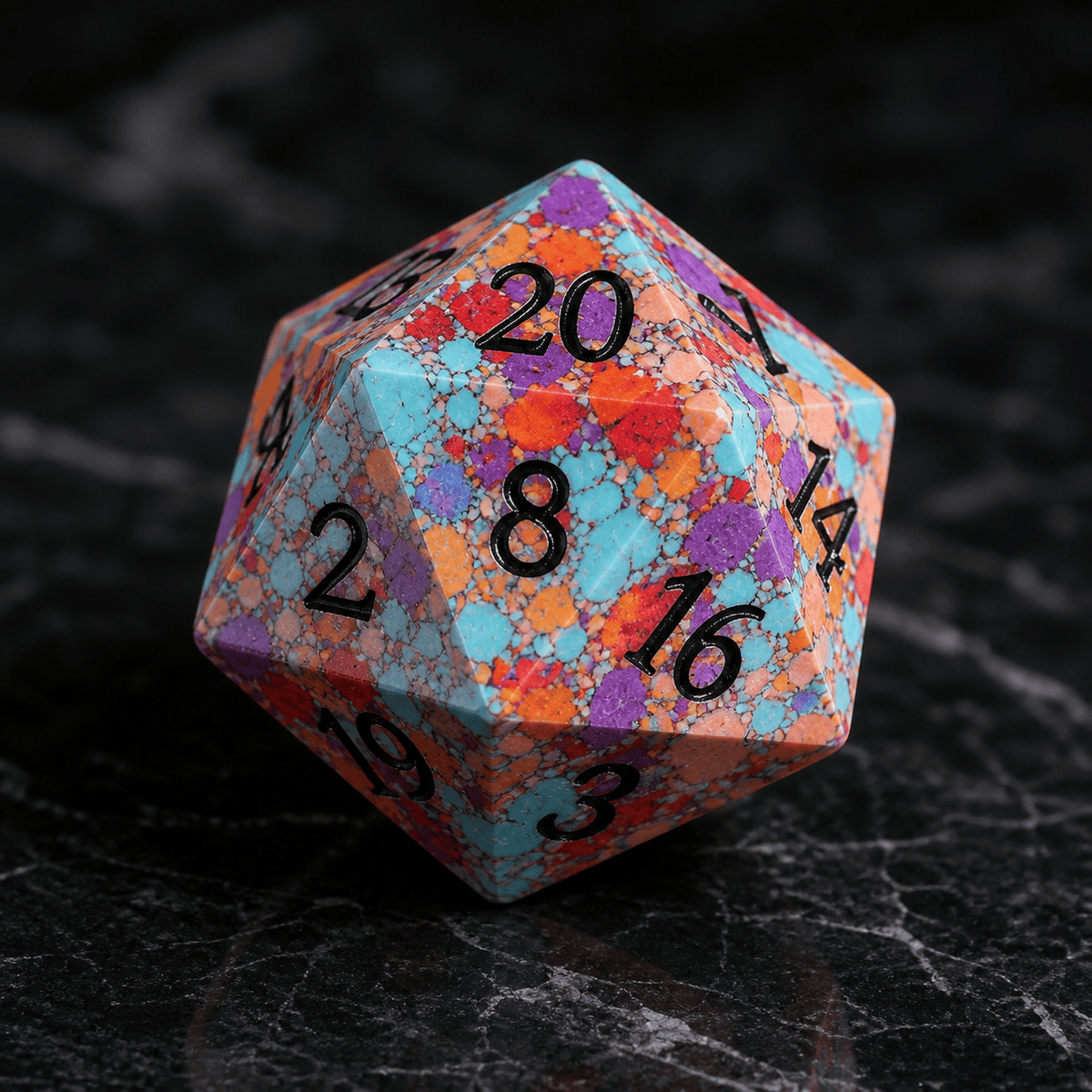 Mosaic Revel - Gemstone Dice Set