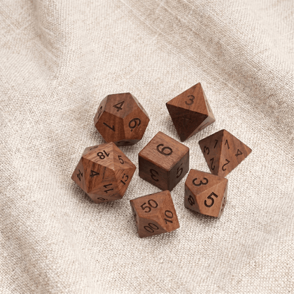 Rosewood - Wood Dice Set