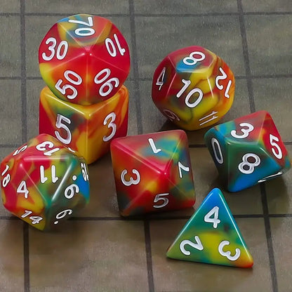 Rainbow Dice Set