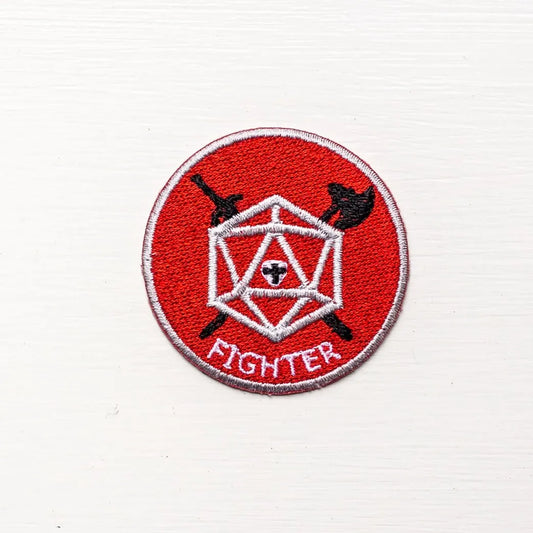 FIGHTER - Fantasy Tabletop RPG Inspired Scout/Achievement Iron On Patch
