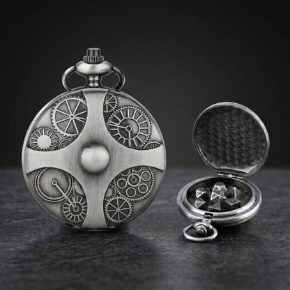 Steampunk Pocket Watch Dice Set