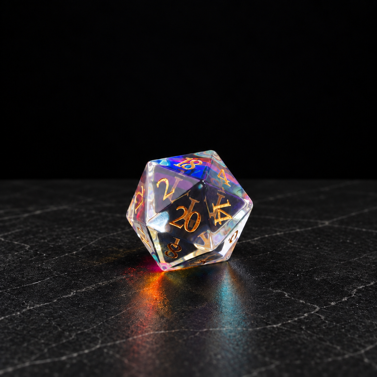 Prismatic Veil - Gemstone Dice