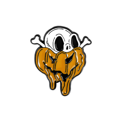 Halloween skull pin
