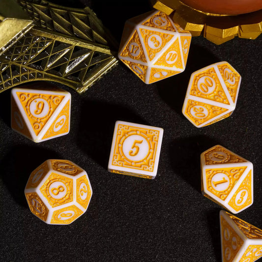Magic Yellow Planet Dice Set