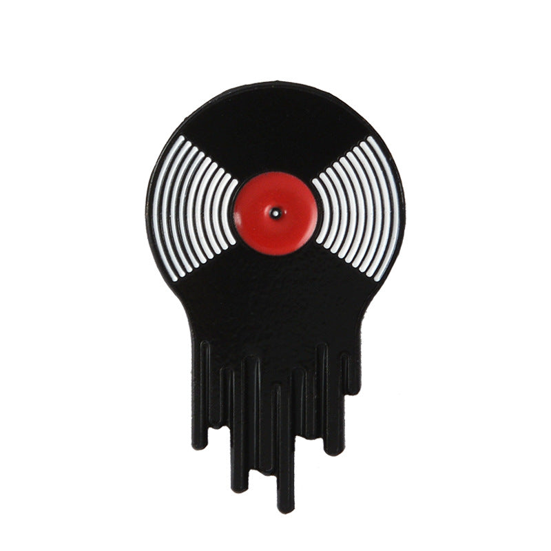 Record Brooch Pin