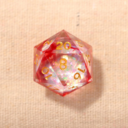 Blush Stardust Liquid Core Dice Set