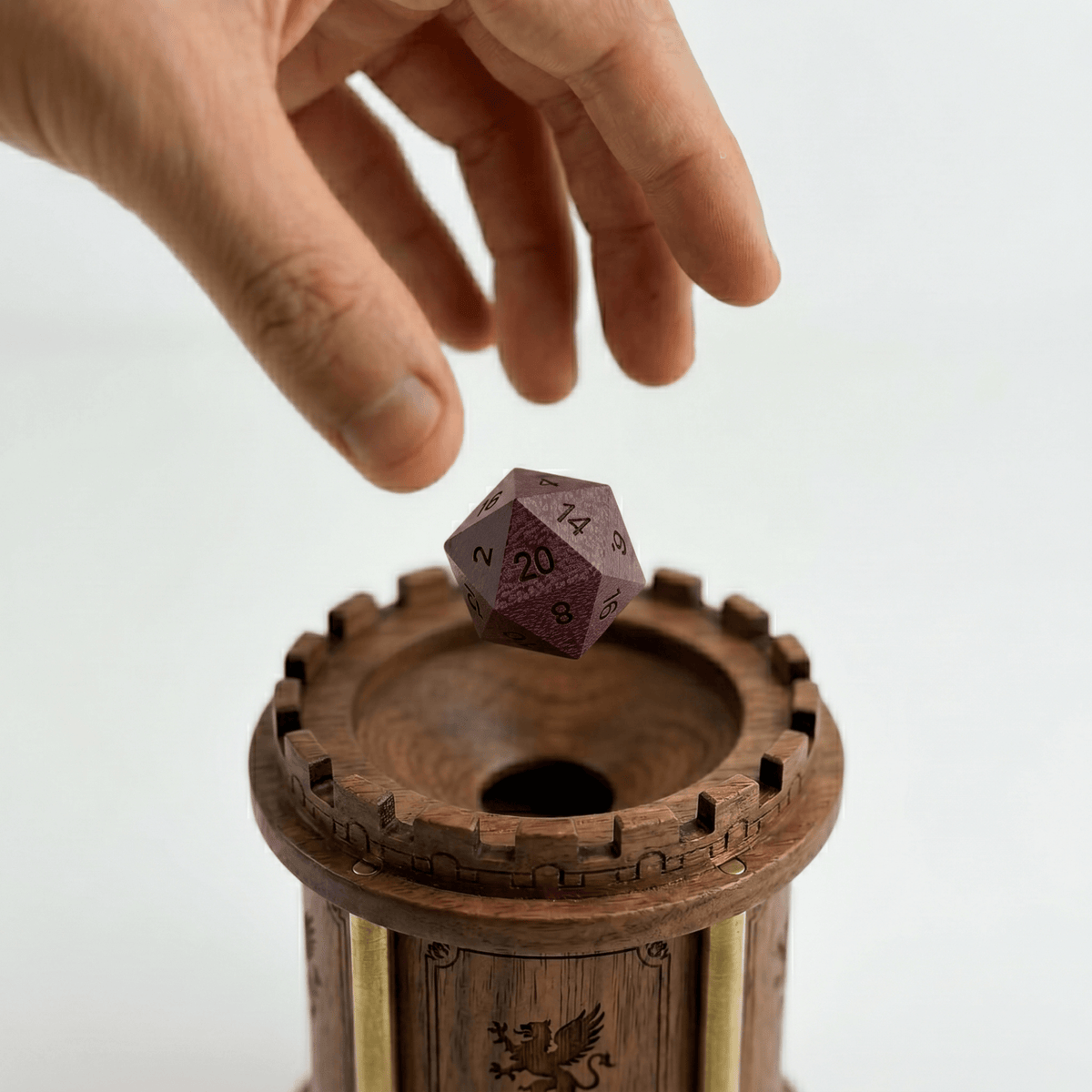 Violet - Wood Dice Set