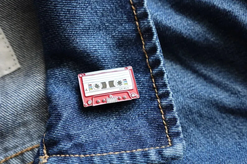 Cassette Tape Enamel Pins