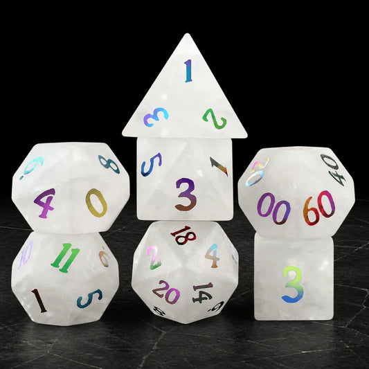 Chromatic Whisper - Gemstone Dice Set