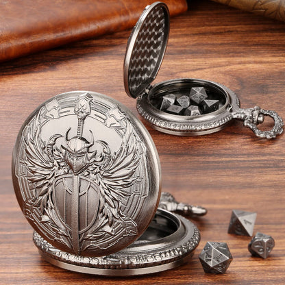 Sword with Shield Pocket Watch Dice Set