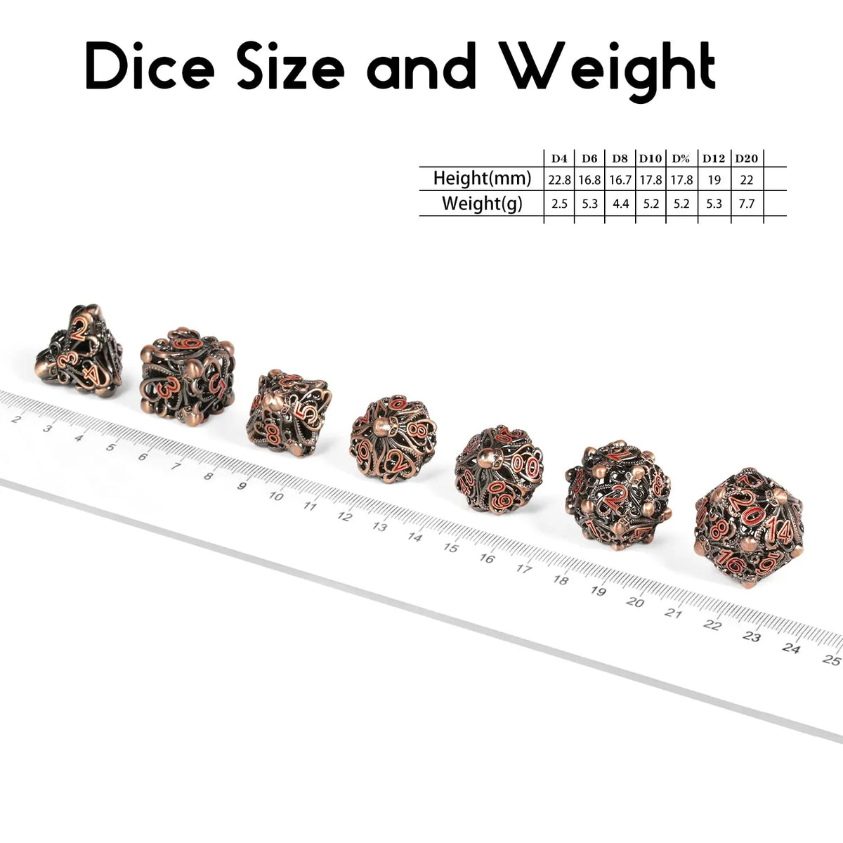 Octopus Hollow Dice Set