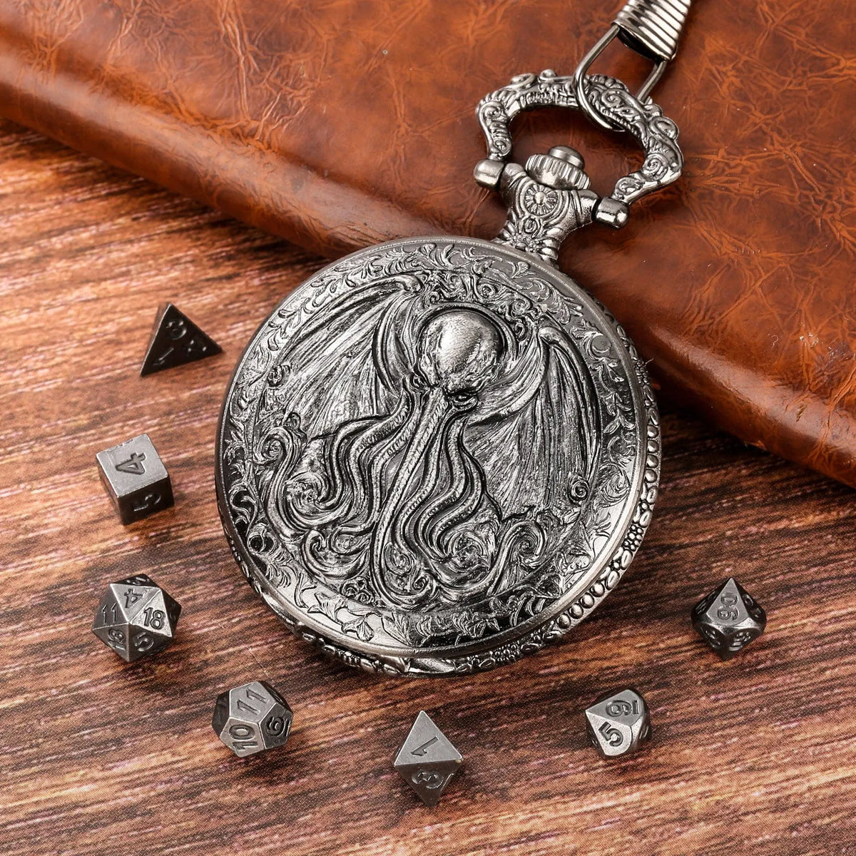 KRAKEN RELIC POCKET WATCH DICE SET