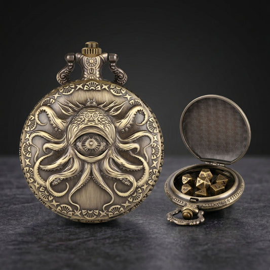 Eldritch Eye Pocket Watch Dice Set