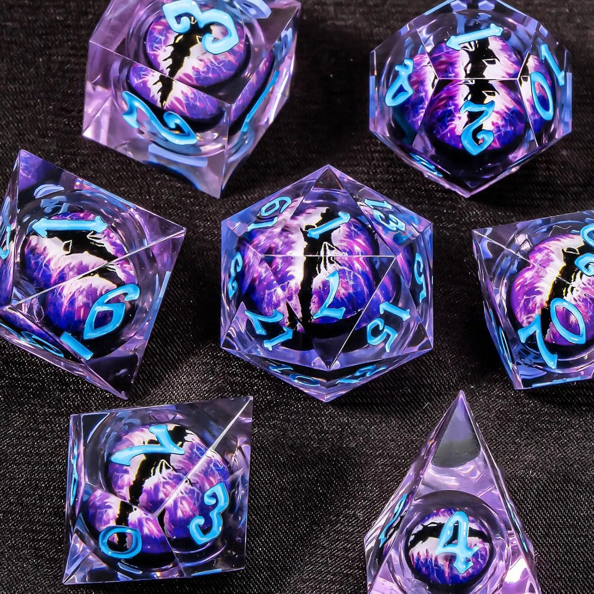 Dragon Purple Eye Dice Set