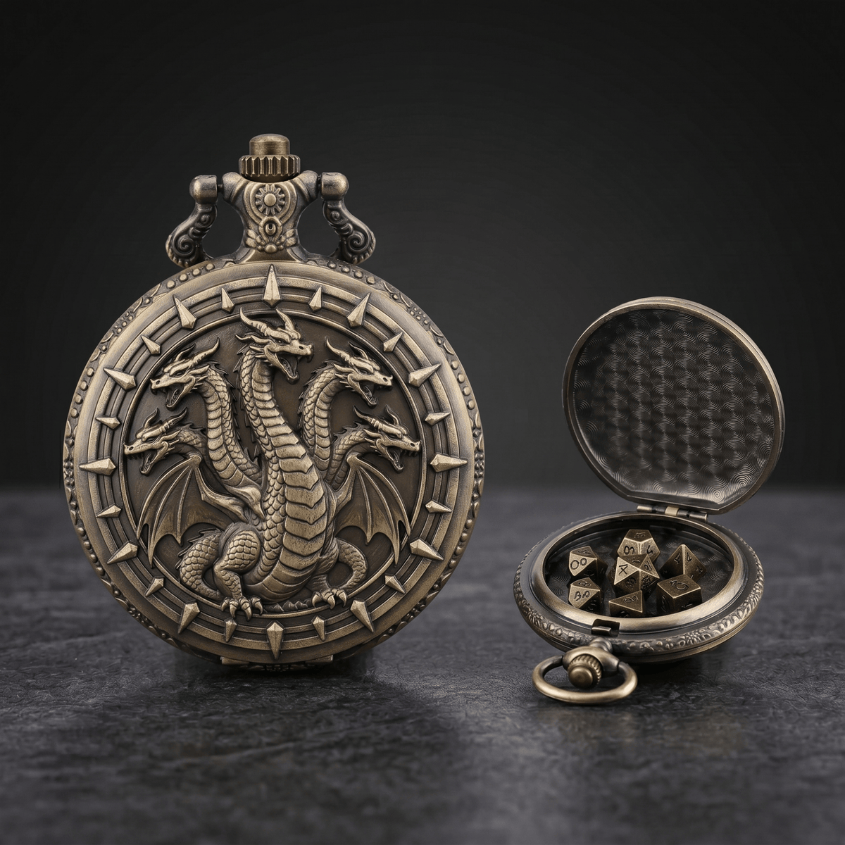 Hydra Pocket Watch Dice Set