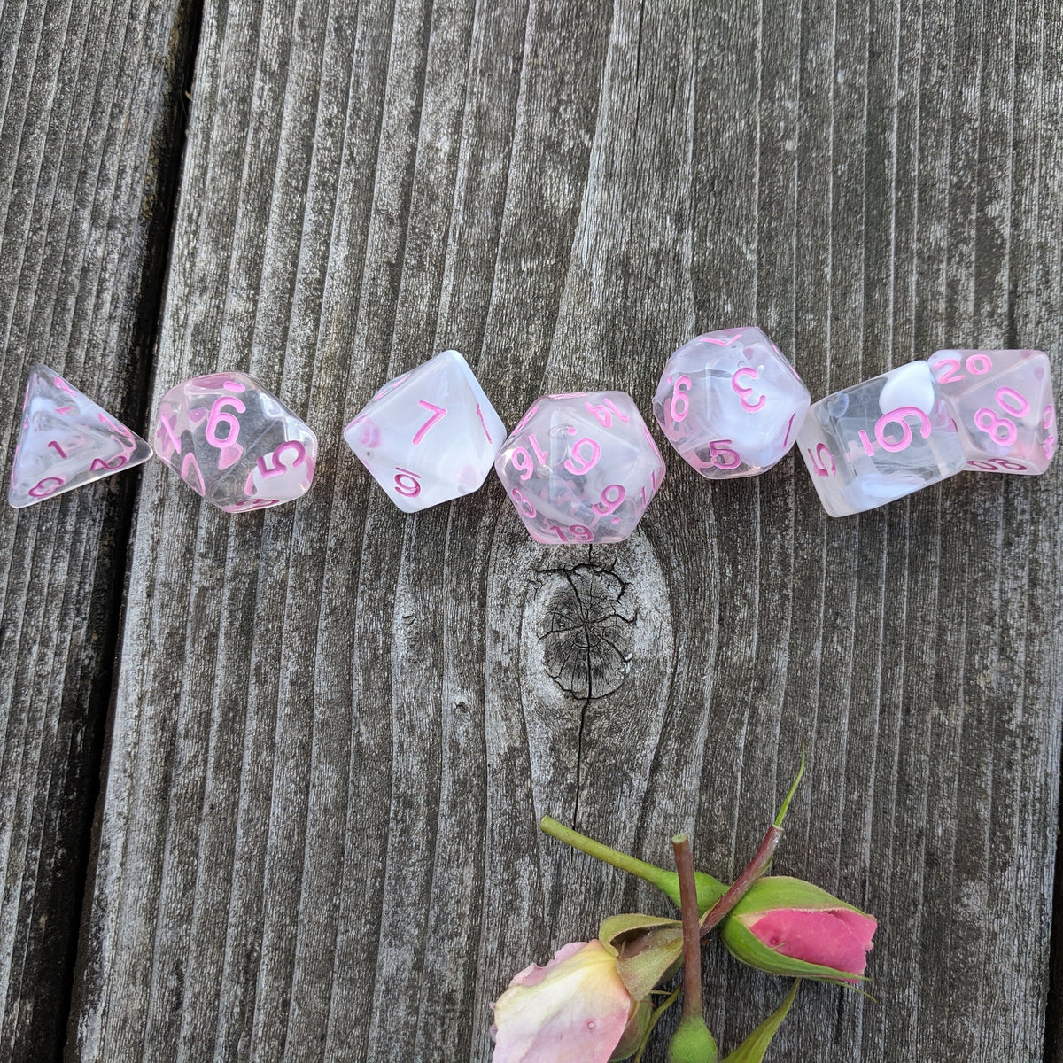 Rosemance Fantasy Tabletop RPG Dice Set