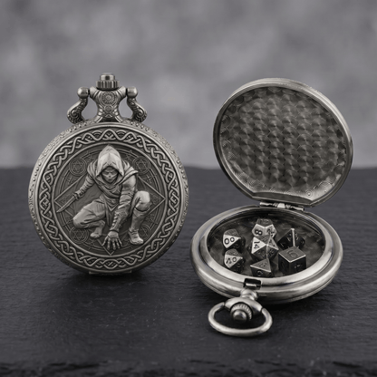 Rogue Pocket Watch Dice Set