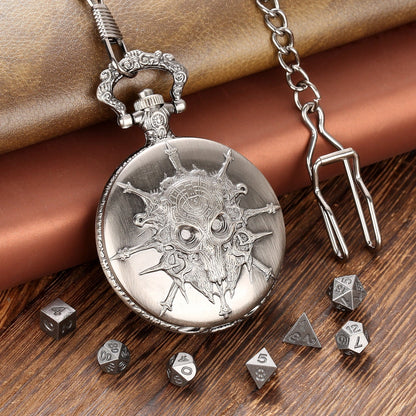 Skull Pocket Watch Dice Set