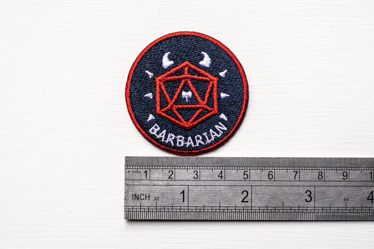 BARBARIAN - Fantasy Tabletop RPG Inspired Scout/Achievement Iron On Patch
