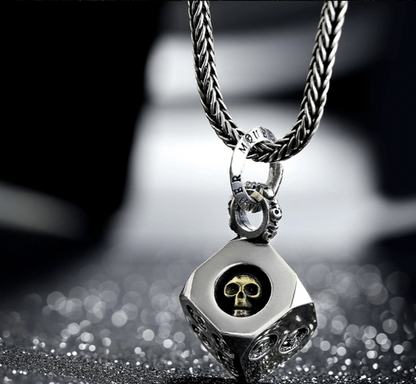 Skull dice necklace