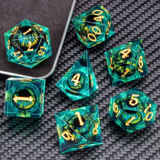 Core Beholder Eye Fantasy Tabletop RPG Dice Set