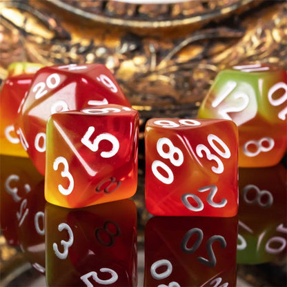 Fireball Blast Fantasy Tabletop RPG Dice Set