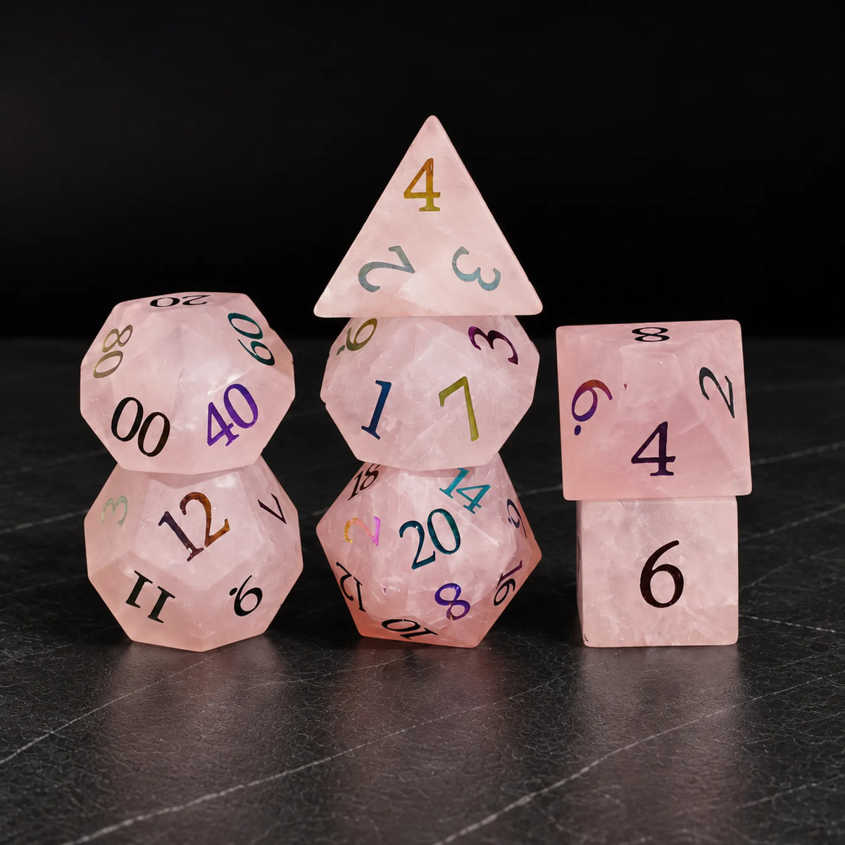 Prismrose Oracle - Gemstone Dice Set