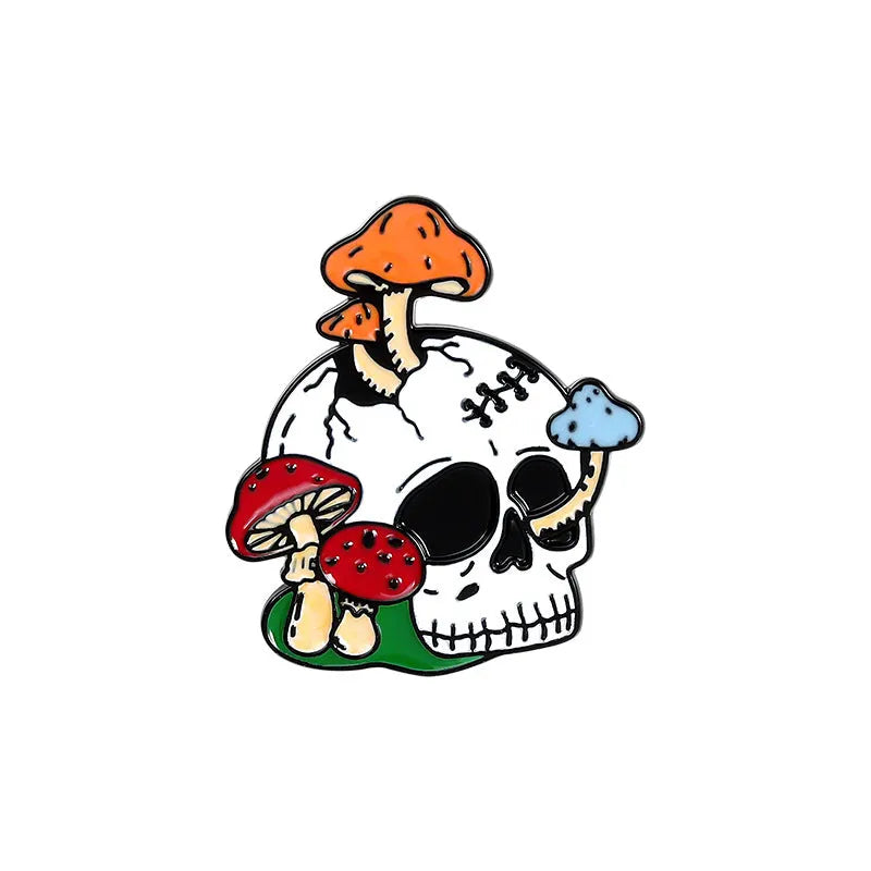 Halloween skull pin