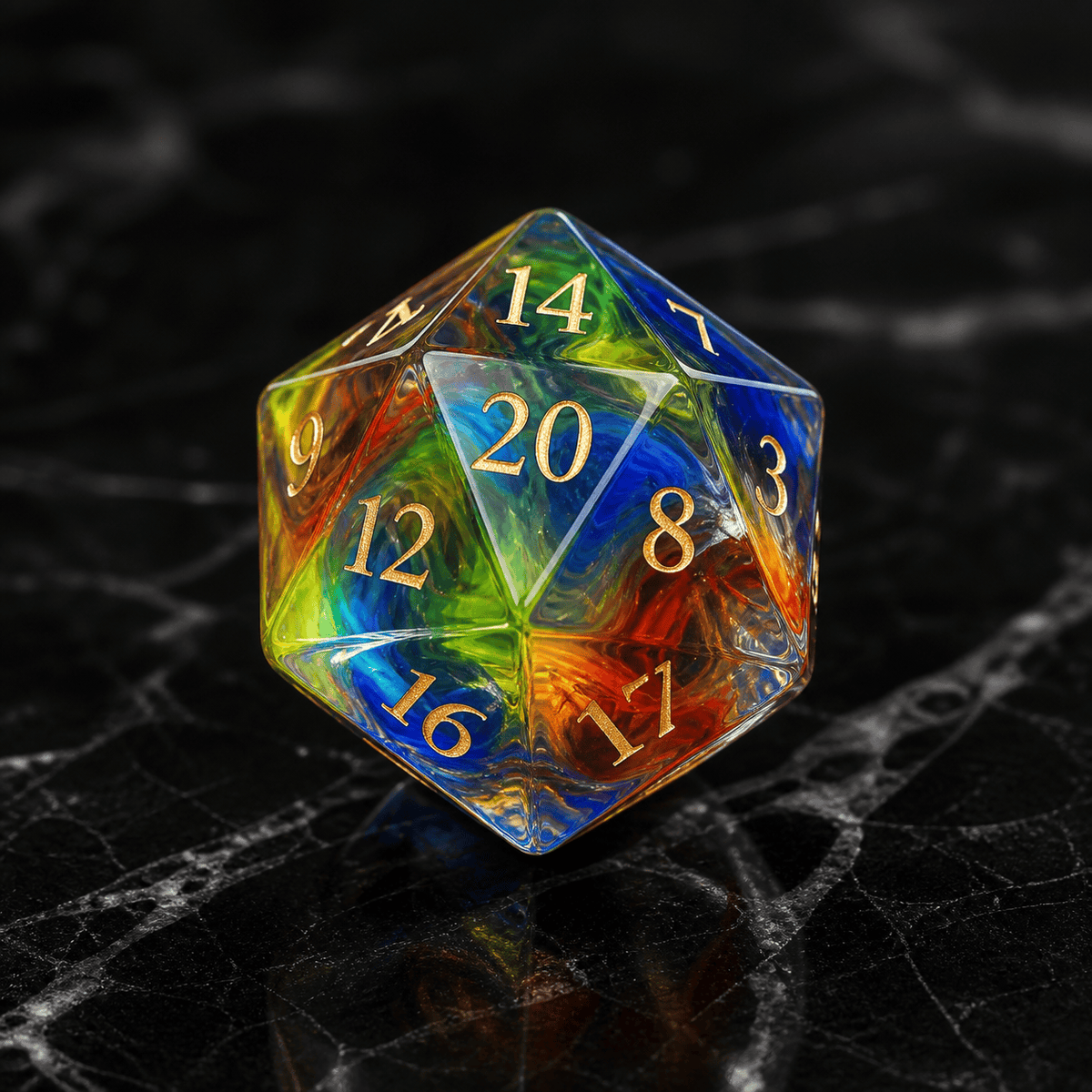 Astral Torrent - Gemstone Dice Set