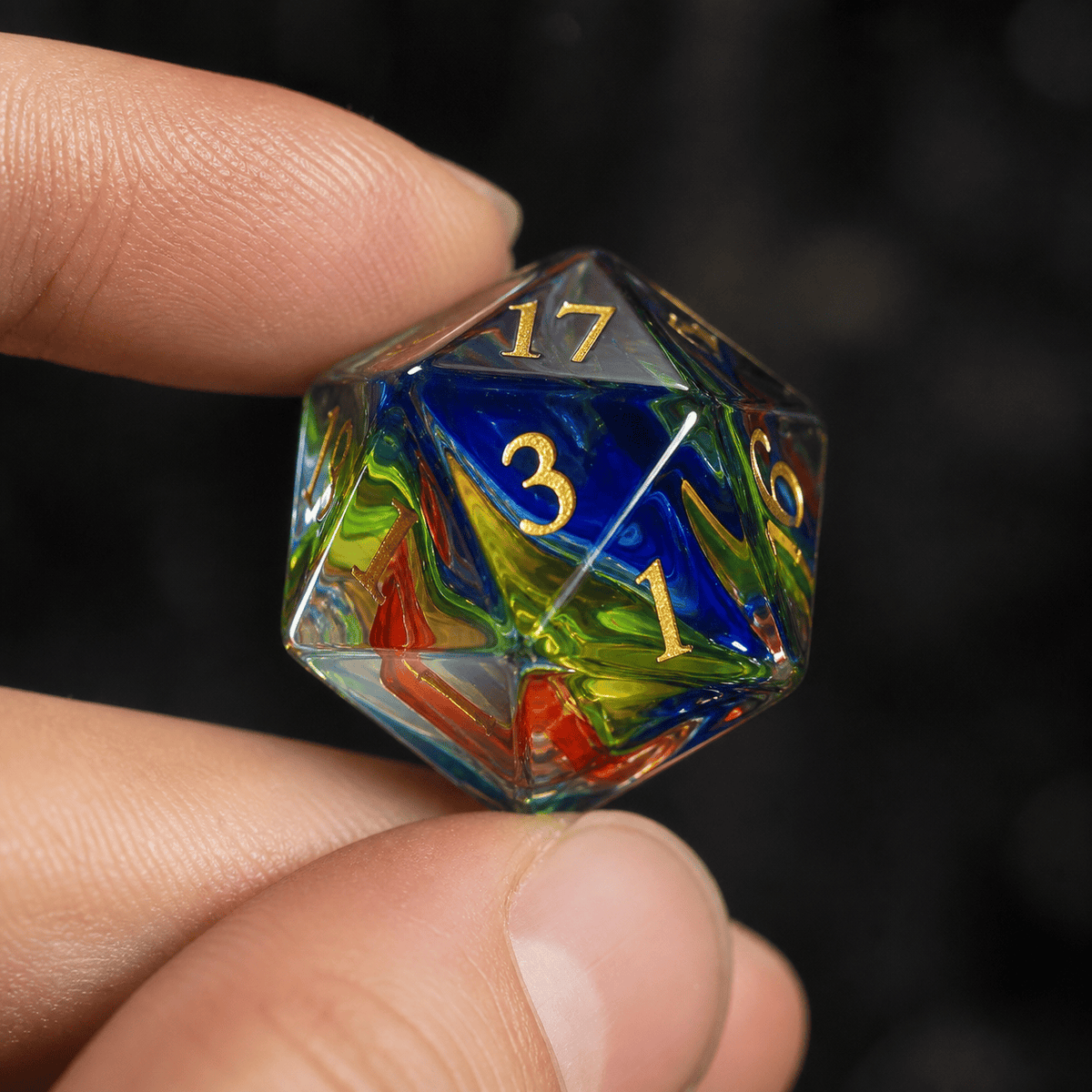 Astral Torrent - Gemstone Dice Set