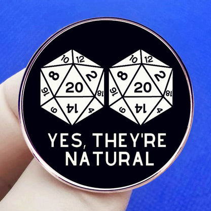 Fantasy Tabletop RPG Pins Yes They Are Chaos Neutral Dice Game Pins