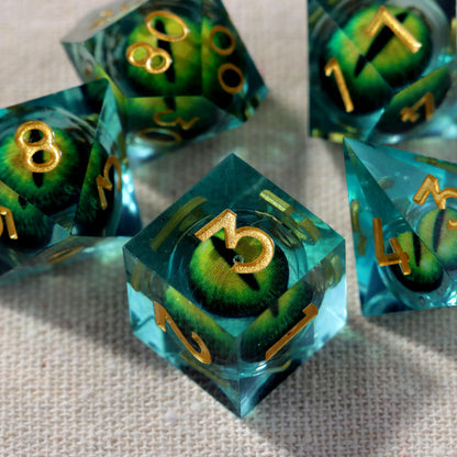 Teal Green D&D Dice Set