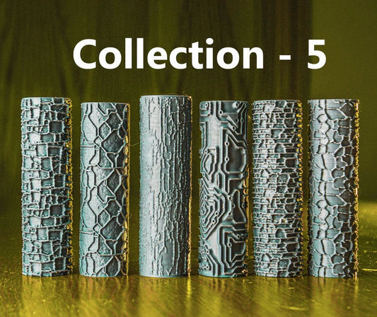 D&D Terrain Textured Rollers Collection 5 Clay/ Foams Fantasy Tabletop RPG Terrain
